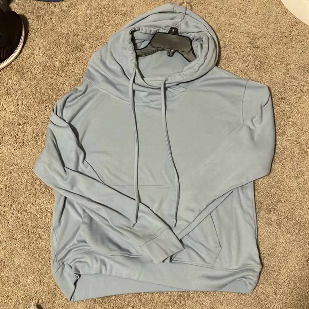 Light blue hoodie